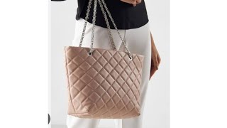 how to make a quilted tote bag with zipper fashion medium ladies bag trendy [upl. by Alecia]