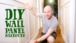 TRANSFORM YOUR HALLWAY  Simple DIY Wall Panelling [upl. by Aleunam857]