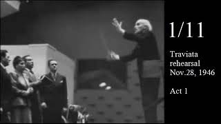 Toscanini rehearses Verdi Traviata 1946 part 111 [upl. by Klement]