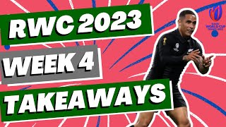 Rugby World Cup 2023 Week 4  Top 5 Takeaways [upl. by Nerek713]