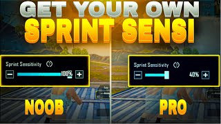 SPRINT SENSITIVITY GUIDE FOR 4X FAST MOVEMENT✅✅✅  best sprint sensitivity  PUBG mobilebgmi [upl. by Medardas]