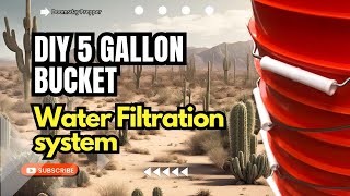 DIY 5 Gallon Bucket Water Purification System  diywaterpurificationsystem SensiblePrepper [upl. by Nocaed]