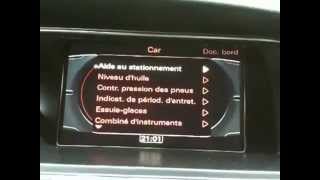 Audi MMI 3G Menu caché [upl. by Anyalram]