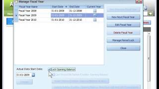 07  AutoCount Manage Fiscal Year [upl. by Ladnik]