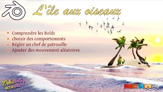 Lîle aux oiseaux  Particules intelligentes Boïds  Blender 3  Tutoriel Gratuit en français [upl. by Leiuqese826]