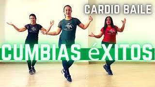 Cumbias Éxitos  CARDIO Baile  Rutina para adelgazar rápido en casa [upl. by Odlauso]