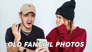 Reacting To My Wifes Old Fangirl Photos [upl. by Ainerbas]