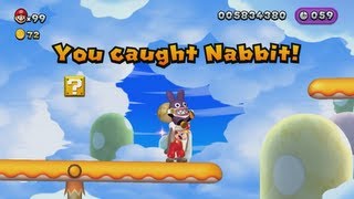 New Super Mario Bros U  All Nabbit Chases [upl. by Bryce545]