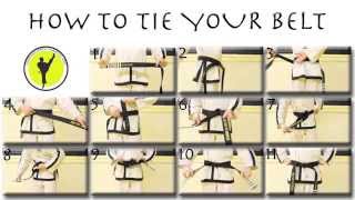 TAEKWONDO BELT TYING TUTORIAL [upl. by Aleck]