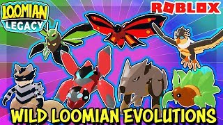 All Wild Loomian Evolutions in Loomian Legacy Roblox  Stats Types Moves amp Looks [upl. by Kissiah822]