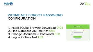 HOW TO RESET PASSWORD FOR ZKTIMENET 2024 [upl. by Yendis]