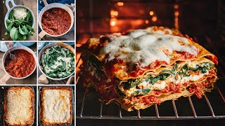 How To Make Vegetarian Lasagna [upl. by Arimihc]