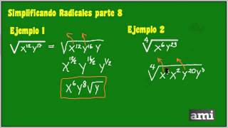 Simplificando Radicales parte 8 [upl. by Amilas817]