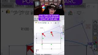 Measure ARC LENGTH and use Driving Dimension solidworks sketch shortcut dimensions [upl. by Catina461]