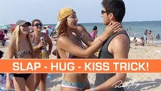 Magic Kissing Prank SLAP  HUG  KISS Trick  TUTORIAL [upl. by Le201]