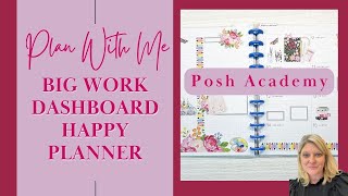 Plan With Me  Big Dashboard Planner for Work  September 9  15 [upl. by Ainafets]