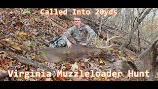 BIG Virginia Mountain Buck Called In Muzzleloader Deer Hunting From A Saddle SelfFilmed [upl. by Gnanmas]