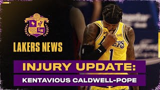 Kentavious CaldwellPope Injury Update [upl. by Waterer]