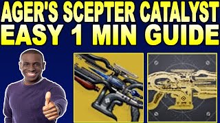 HOW TO GET Agers Scepter Catalyst amp Masterwork Destiny 2 [upl. by Clayborne526]