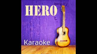 Hero  Karaoke Playback Instrumental [upl. by Dorcus886]