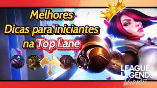 Dicas para iniciantes da top lane  League of legends wild rift  Idnebrart [upl. by Ahseinar96]