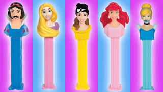 Disney Princesses Finger Family Rhyme ★ PEZ Dispenser Disney Princess Songs ★ Daddy Finger Where R U [upl. by Torbart]