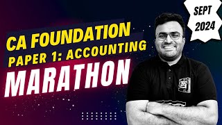 CA Foundation  Accounting Revision Marathon  September 2024 Exam  CA Akhilesh [upl. by Trometer67]