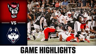 NC State vs UConn Game Highlights  2023 ACC Football [upl. by Aeel]