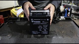 Maintenance Free Yuasa Battery Prep and Install  1981 Honda CB750K [upl. by Omari]