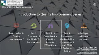 Intro to QI Part 3 PDSA Cycles video [upl. by Guise223]