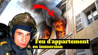 Feu dAppartement en IMMERSION Avec Les Pompiers De Paris  Intervention BSPP [upl. by Dalpe]