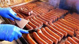 American Street Food  The BEST HOT DOGS in America [upl. by Mackoff]