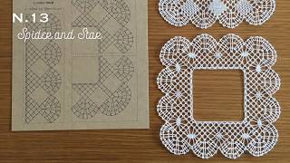 はじめてのボビンレース ステップアップパターン２「N13」 Bobbin lace step up pattern for beginners 2 No13 [upl. by Greenleaf352]