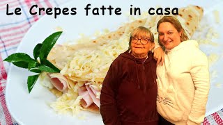 Crepes dolci e salate fatte in casa la ricetta di Nonna Lucia e Tella [upl. by Wickham23]