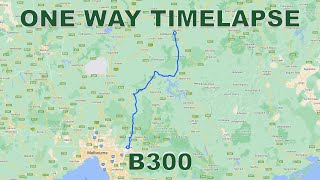 B300 Northbound  Lilydale to Benalla  ONE WAY TIMELAPSE  Victorian B Routes TimeLapse Driving4K [upl. by Annoyed622]