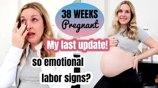 38 WEEK PREGNANCY UPDATE  My last pregnancy  labor signs [upl. by Leifeste]