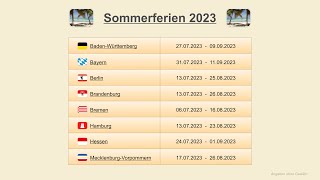 Sommerferien 2023 [upl. by Admana]