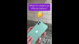 When to replace the battery on your iPhone shorts [upl. by Etteniuq]