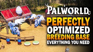 Palworld  The BEST Breeding Base Setup  PERFECTLY Optimized Palworld Base Guide [upl. by Nnahgiel890]