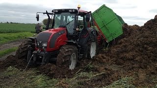 Wożenie Obornika WPADKA  Valtra T140 N101  Merlo P25 6 [upl. by Wolfgang]