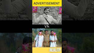 Tedhe medhe Ad vs reality shortsfeed funny ad ytshorts [upl. by Krever]