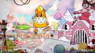 CUPHEAD Coop Boss Fight 6  Baroness Von Bon Bon NO DAMAGE [upl. by Vizzone]