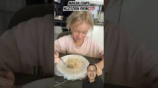 MAKAN TANPA NGOTORIN PIRING⁉️ pasta food noodles cooking spaghetti funny [upl. by Ninazan]