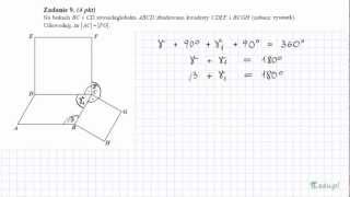 Zadanie 9 Matura maj 2010 PR Planimetria [upl. by Nochur388]