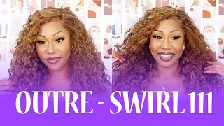 Outre Melted Hairline Swirlista Glueless HD Lace Front Wig  SWIRL 111 EBONYLINECOM [upl. by Boarer]