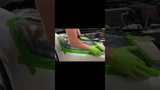 Timelapse of restoring headlights due to UV damage [upl. by Ado]