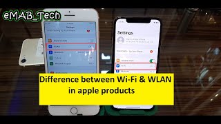 Difference between WiFi amp WLAN in iPhone [upl. by Chimene]