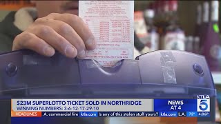 23 million Superlotto ticket sold in Northridge [upl. by Sperry469]