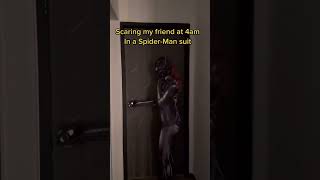 SpiderMan Scare Prank at 4AM 😆 [upl. by Zirkle]