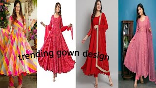 latest designs dresses 2024 latest gown designgown ki videotayam how to style [upl. by Brackely]